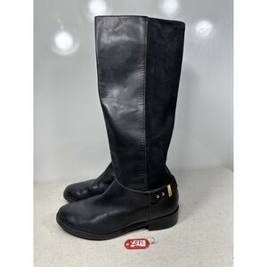 Cole Haan Adler Women's Riding Leather Boots Black 9B